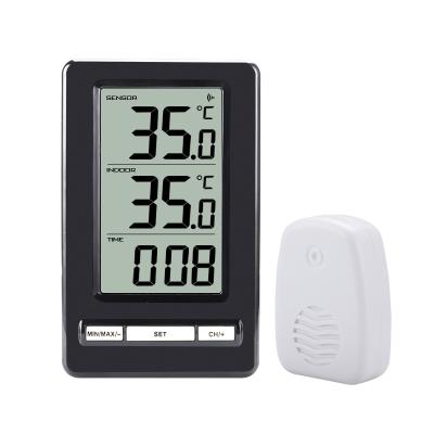 China Easy Operation Indoor Multifunctional Household Hygrometer Outdoor Digital Thermometer With Alarm Clock Thermometer-Hygrometer for sale