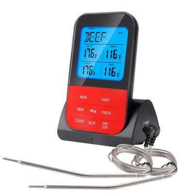 China Easy Operation Radio Digital Waterproof BBQ Thermometer Cooking Food Oven Baking Timer Function Meat Thermometer for Cooking for sale