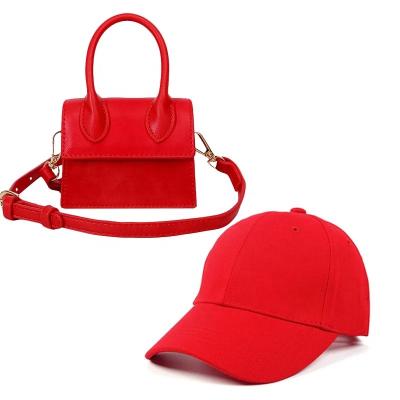 China Fashion 2020 New Arrivals Fashionable Mini Hat Handbags Set Letest Fashion Women Bags Designer Purse Baseball Hat Handbag Sets for sale