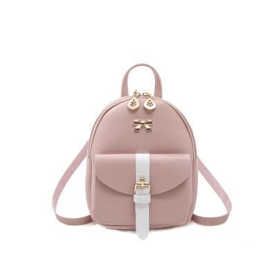 China 2201 Hot Sale Pure Color Fashion Anti Theft Bags Women Handbags Student Ladies Shoulder Messenger Bags Small Square Mini Backpacks for sale