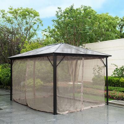 China Modern Outdoor Outdoor Home Furniture Mosquito Repellent Home Garden Gazebo Pergola Shade Afternoon Tea Leisure Aluminum Gazebo for sale