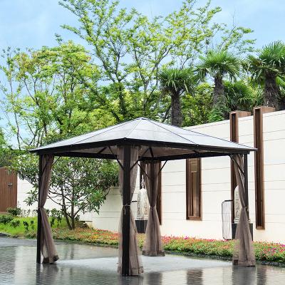 China Modern Outdoor Furniture Gazebo Pergola Garden Shade BBQ Afternoon Tea Gazebo Year Round Aluminum Shading Gazebo for sale