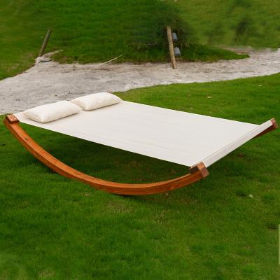 China Modern Wholesale Modern Garden Outdoor Beach Double Lounger Swing Sun Bed Lounger Beach Sun Hammock for sale