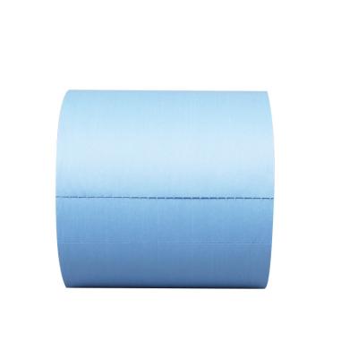 China Sustainable Disposable Wood Pulp Cellulose Multi Purpose Workshop Heavy Duty Nonwoven Industrial Rag Paper Roll for sale