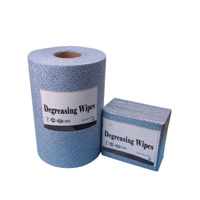 China Viable Wholesale High Quality Cleaning Cloths Roll Surface Super Absorbent Nonwoven Industrial Cloths for sale