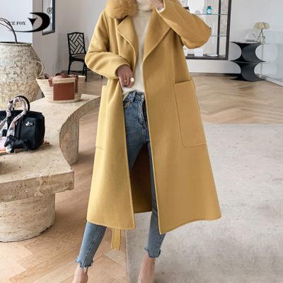 China Fashion Anti Wrinkle Anti Wrinkle Winter Woolen Women Warm Coat Woolen Design Double Faced Woolen Coat for sale