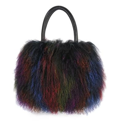 China Other Other Hot Selling Handbags Women Fashion Fur Bag Handle Wool Furry Ladies Handbag for sale