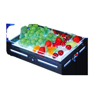 China Viable Glowing LED Fruit Vegetable Serving Tray For Restaurant Hotel Wedding Party Bar Lounge Nightclubs LED Plexiglass Fruit Dish for sale