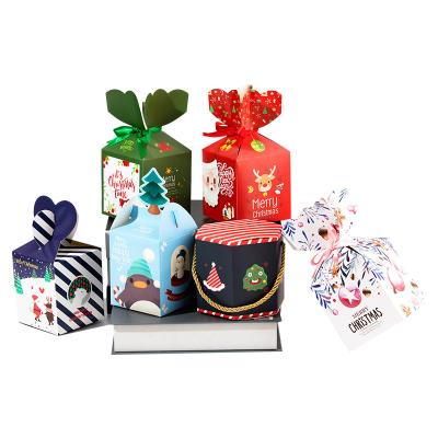 China Recycled Paper Cardboard Materials Manufacturer Printing Christmas Eve Card Box White Box, Apple Box Color Box With A Gift Box for sale