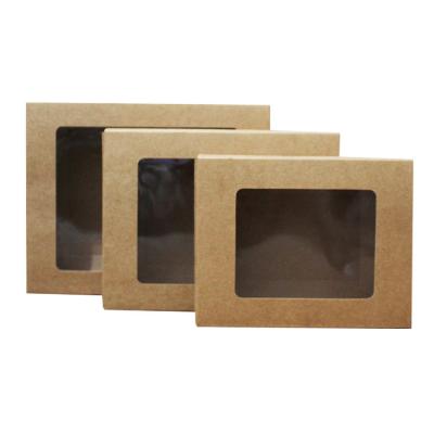 China Recyclable Window Kraft Paper Cardboard Packaging Box Bangs White Card Folded Napkin General Wholesale Gift Box for sale