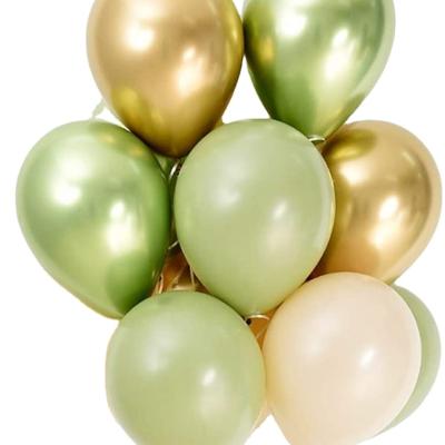 China Party decoration hot sale retro bean green balloon set retro balloon arch kit garland for sale