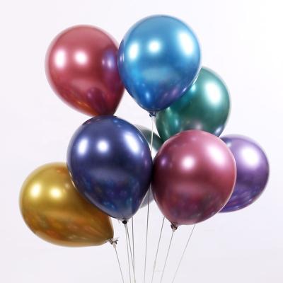 China Gift Toy 10 Inch 2.2g Latex Balloons Wedding Party Decoration Chrome Metallic Balloon for sale