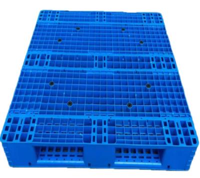 China Industrial Plastic Parts Heavy duty double side face 4 way entry usage for industrial & warehouse  large plastic pallet transption&storage pallet for sale