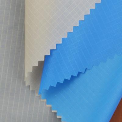 China Waterproof 100% NYLON PD 15D*15D WRC6 Coating Grid Downproof Fabric for sale