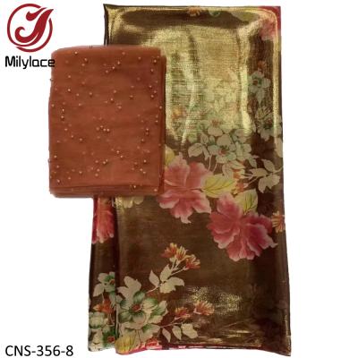 China QUICK DRY Real Flower Real Silk Fabric Gold Embroidery New Arrival Raw Silk Sarees Fabric for sale