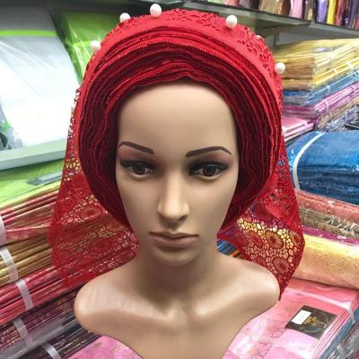 China New Sweet Nigerian Style Design Lady Multicolor Headtie for sale