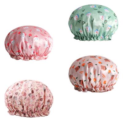 China Adjustable Soft Smooth Elastic Silk Nightcap Feeling Sleep Caps Protect Hair Satin Hood for sale