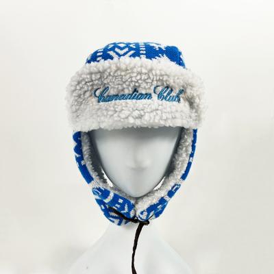 China JOINT Custom Super Warm Winter Hats With Earflap Trapper Warm Hats Winter Riding Hat for sale