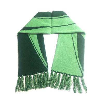 China OEM ODM Factory Wholesale 100% Breathable Winter Scarf Sport Knitted Acrylic Scarf Men Fashion Football Scarf for sale