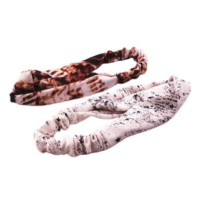 China Fashion Headband Custom Beautiful 100% Polyester Soft Headband for sale