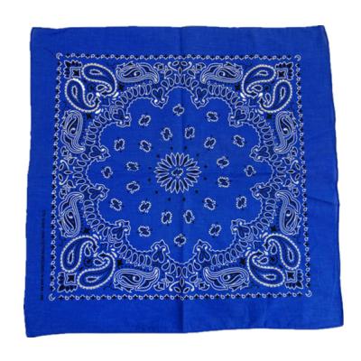 China Multifunctional Print Welcome Square Cotton Bandana Wholesale Custom 100% Oekotex Cotton Bandana for sale