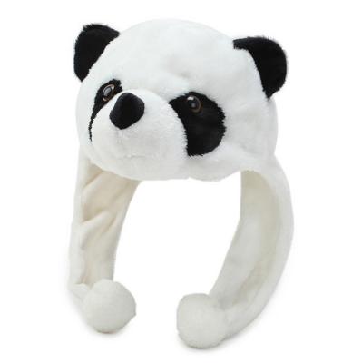 China Winter COMMON Panda Animal Hat Warm Funny Plush Panda Plush Hat Cozy Party Soft Custom Main Crazy Hat for sale