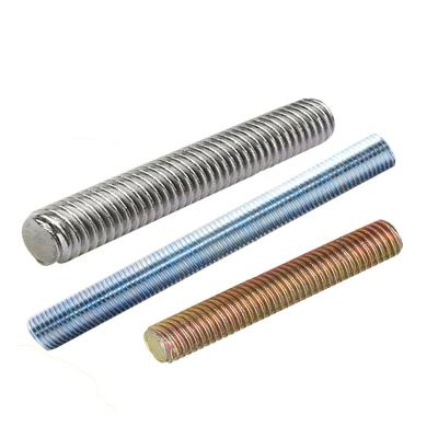 China Construction Material Steel Galvanized Threaded Rod All Sizes Lead Screw for sale