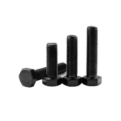 China High Strength Hex Steel Bolt Bolt 8.8 10.9 12.9 Grade Bolts Black Hexagon Screw Factory Outlet for sale