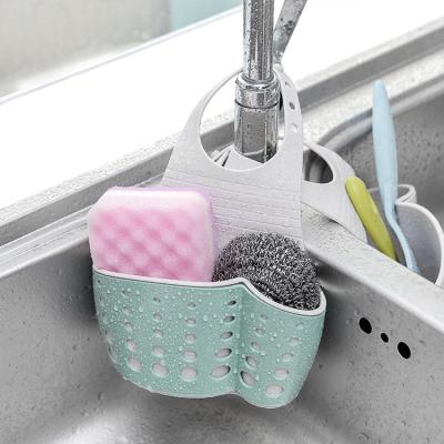 China Viable Sundries Silicone Sponge Holder Sink Cart Soap Holder For Kitchen Plastic Sink Drain for sale