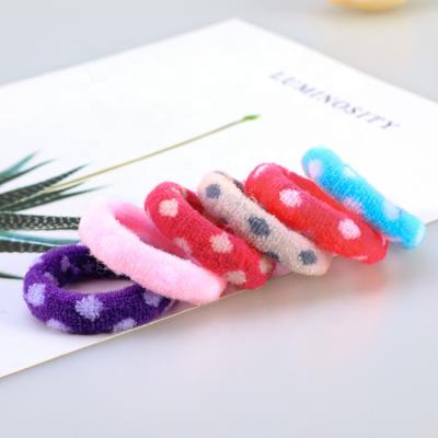 China Fashion Korean Version Of The Creative High Elastic Hair Ring Of A Dot Adult Headdress Headband Hair Accessories Elastic Band Polka Pattern for sale