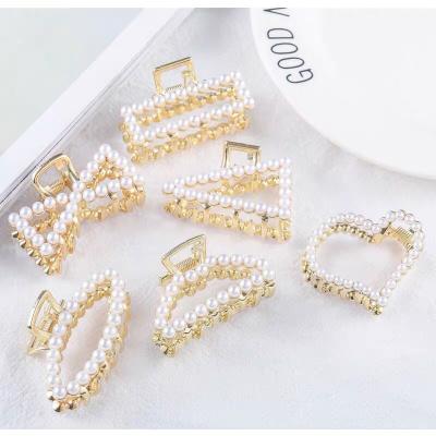 China Soft Customized Plastic Slip Hair Grip Accessories Holds Beads Large Hair Claw Clips for sale