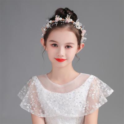 China Mori Fashion Sweet Children's Garland Headdress Girls Flower Headband Korean Version Female Hair Band Wholesale for sale