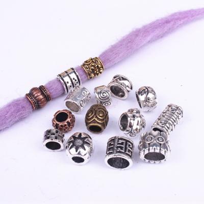 China 2021 Fashion Hair Accessories Retro Dirty Hole Decoration Large Braid Beads for sale