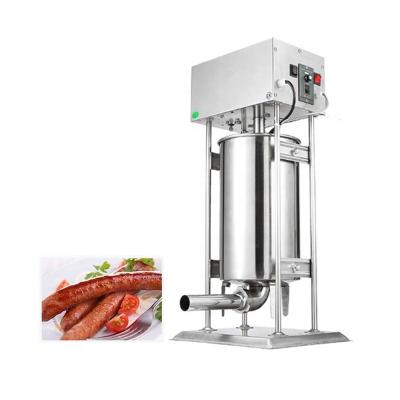 China High Efficiency 15L Electric Type Automatic Sausage Filler With Tornado Sausage Stuffer Sausage Making Machine for sale