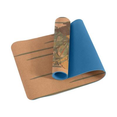 China New Arrival Competitive Price Durable Anti-skid Washable Waterproof Yoga Cork Mat Gymnastics Equipment for sale