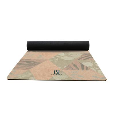 China Yoga Exercises Shape Eco-Friendly Yoga High Quality Mat With Natural Rubber Cork for sale