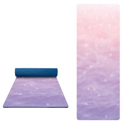 China Microfiber Tape Yoga Mat Double Layer For Yoga Durable Anti-Slip Washable Waterproof 100% Classroom for sale