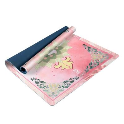 China Durable High Density Eco Friendly Extra Wide Band Yoga Mat Pink for sale