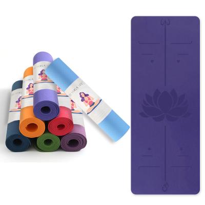 China Home\Gym\Eco-Friendly Non-Slip Beginner Fitness Gymnastic Exercise Band Yoga Mat Environmental Sports Performance 6mm for sale