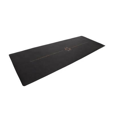 China Durable Washable Waterproof Anti-Slip Professional Supplier Black Logo Custom PU Yoga Mat for sale