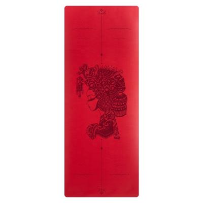 China Durable Anti-Slip Washable Waterproof Yoga Mat Custom PU Natural Rubber Gym Equipment for sale