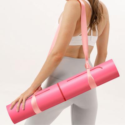 China Luxury Anti-Slip Custom Fitness PU Eco-friendly Rubber Leather Yoga Mat for sale