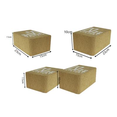 China Necessary Accessories Cork Yoga Block Non-Slip Exercise Eco-Friendly Yoga Environmental Friendly for sale