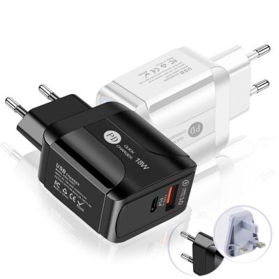 China UniversalÂ   18W Type C Fast Charging QC3.0 USB C Charger Travel Wall Charger USB C Mobile Phone Charger for sale