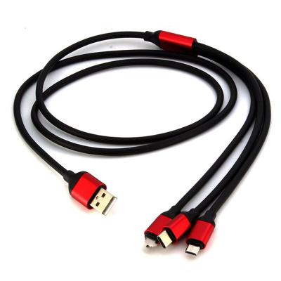 China Mobile Phone Cheap Price Cable Multi Usb 3 In 1 Multi Usb Charging Cable for sale