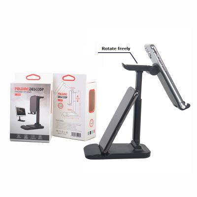 China Adjustable Portable Foldable Desktop Video LIVE Mobile Phone Stand Phone Stand Tablet Holder for sale