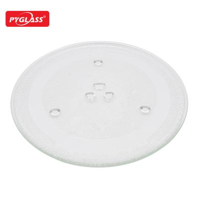 China Compatible Household Microwave Glass Ice / Microwave Turntable Dish Replacement With 3 Fixtures, 245 mm for sale