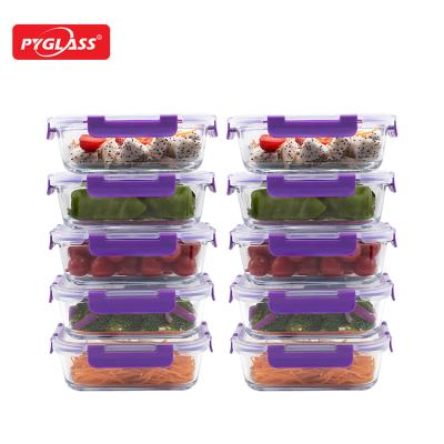 China Sustainable High Quality Hot Selling Multifunctional Glass Meal Prep Containers for sale