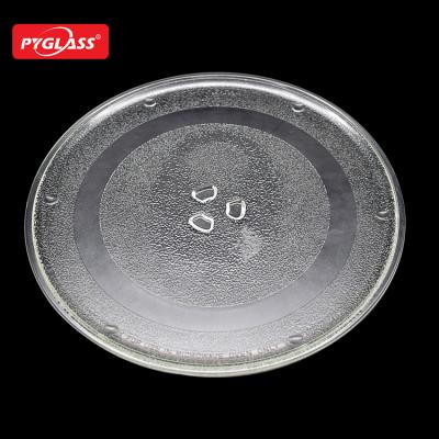 China Hotel DIA275 MM High Borosilicate Glass Turntable Dish Dish Oven Part Glass Tray Microwave for sale