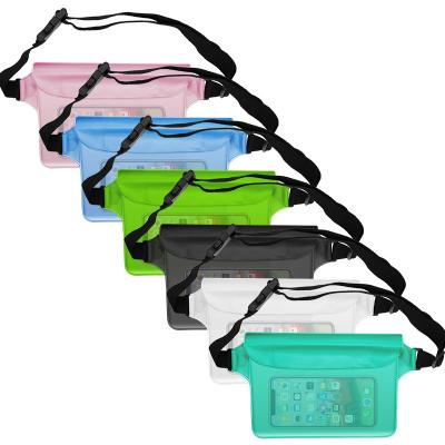 China Custom Waterproof Water Proof PVC Multifunctional Travel Travel Waist Bag With Lanyard for sale